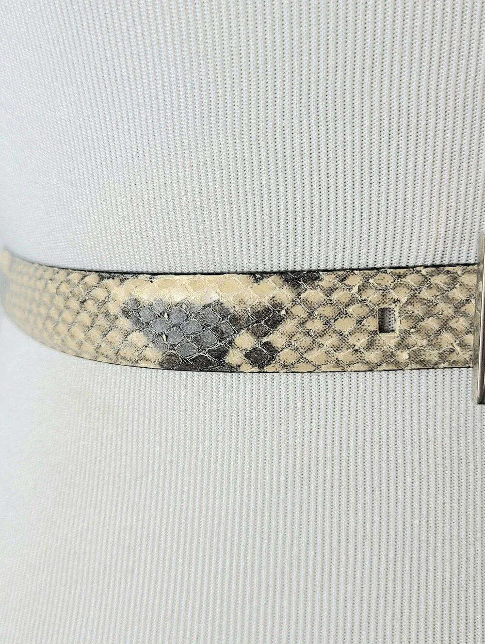 Ann Taylor Snakeskin Italian Genuine Leather Vintage Belt